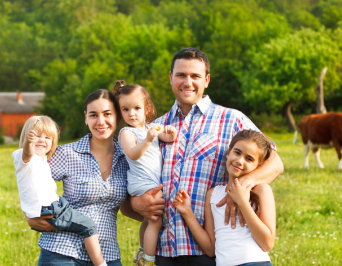 parents with their children