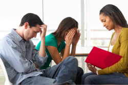 couple suffering depression